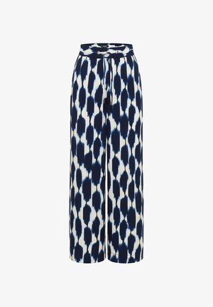 Cecil, HIGH WAIST WIDE LEG HOSE IM LOOSE FIT - Stoffhose - urban dark blue