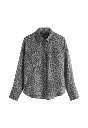Next, LIGHTWEIGHT UTILITY SHIRT - Button-down blouse - grey animal print