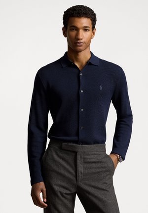 WASHABLE WOOL SHIRT SWEATER - Chemise - hunter navy