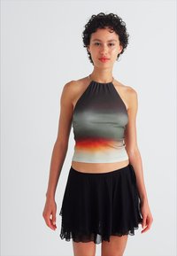 Noisy May NMVIA LAYERED TIE MINI SKIRT - Μίνι φούστα - black