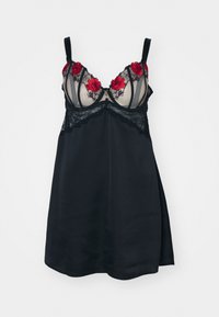 CAGED LINGERIE MATCHBACK - Nachtjapon - black