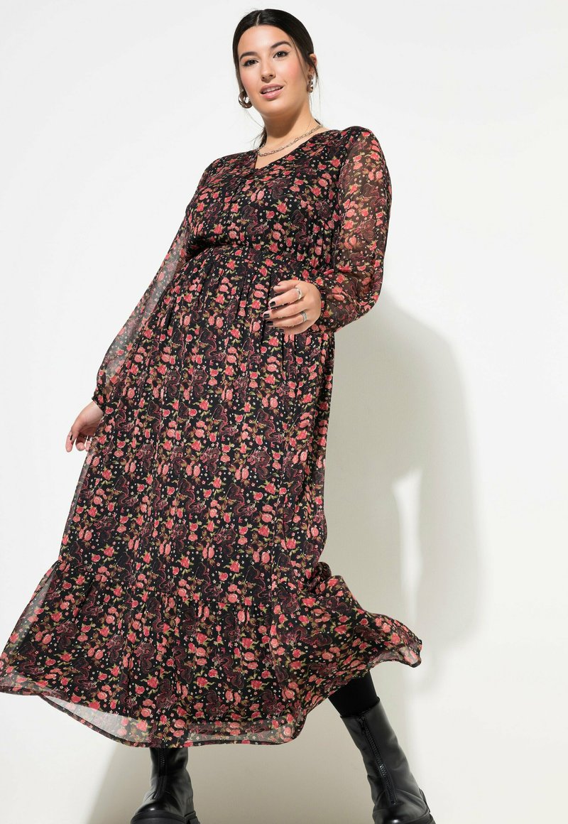 Studio Untold DOPPELLAGIG ASIA - Maxi dress - coral - Zalando Studio Untold DOPPELLAGIG ASIA - Maxi dress - coral - Zalando
