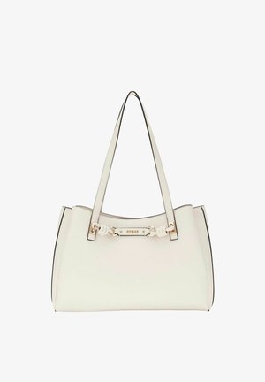 Guess, CAMELIA 3 COMPARTMENT TOTE - Sac à main - cream white