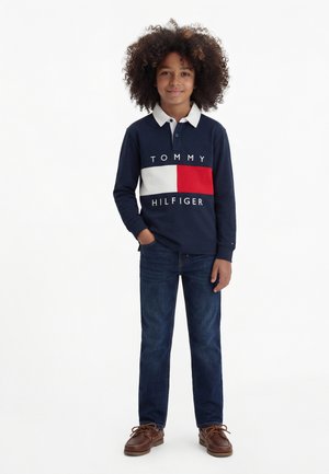 Tommy Hilfiger HERITAGE FLAG - Majica z dolgimi rokavi - dark night navy