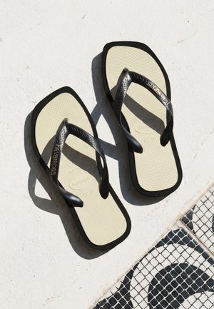 Havaianas, TOP SQUARE FUSION - T-pántos szandálok - black