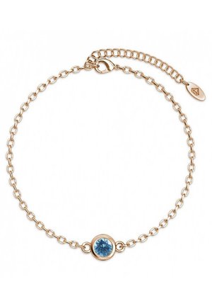 BIRTH STONE -ET CRISTAL - Armband - or rosé bleu clair