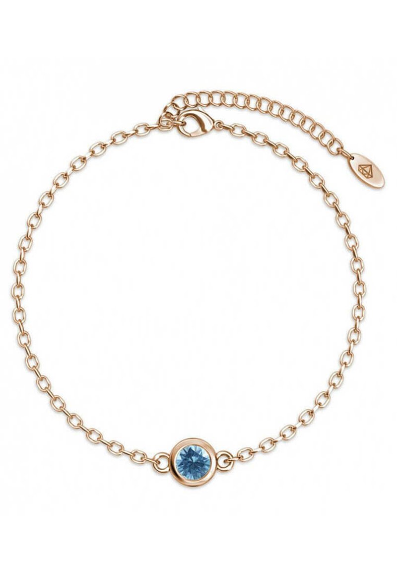 MYC Paris BIRTH STONE -ET CRISTAL - Bracciale - or rosé bleu clair