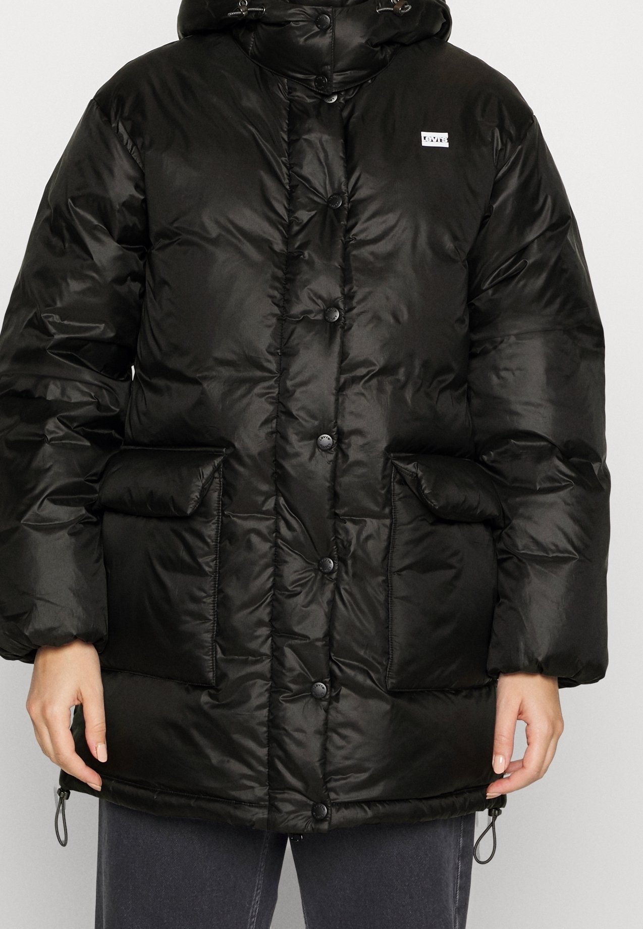 Jacke Levis Daunenmantel Schwarz Levi's® Winterjacke Black/schwarz