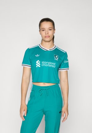 adidas Originals LIVERPOOL FC 25/26 THIRD WOMEN CROPPED - Klupska odjeća - sea green