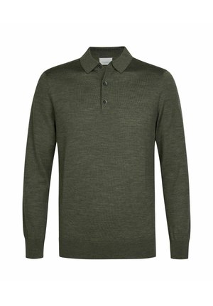 PROFUOMO, THE MERINO POLO - Polo shirt - dark green