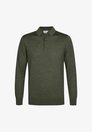 PROFUOMO, THE MERINO POLO - Polo shirt - dark green