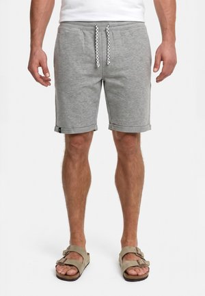 INDICODE JEANS, 2 PACK EDDY - Shorts - black lt grey