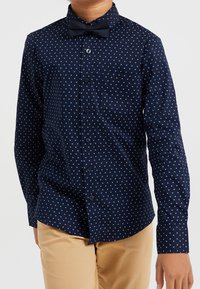 WE Fashion DESSIN EN AFNEEMBARE - Vapaa-ajan kauluspaita - dark blue