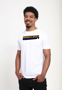 Henry Tiger MINECRAFT MC RAINBOW LOGO - T-shirt z nadrukiem
