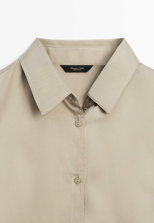 PLAIN WITH LONG SLEEVES  - Button-down blouse - beige3