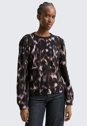 MIT MUSTER - Sweater - black/brown abstract print