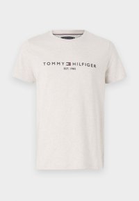LOGO TEE - Camiseta estampada - heathered oatmilk
