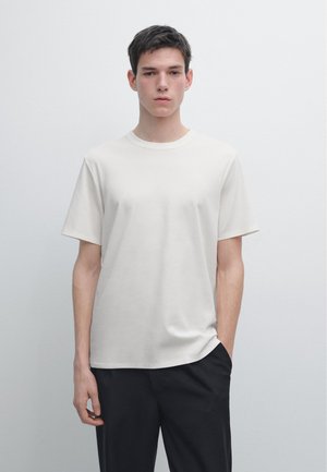 SHORT SLEEVE WITH ROUND NECK - T-shirt basic - White