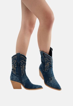 Cowboy- / bikerstøvlette - blau