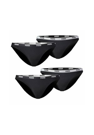 4ER PACK - Bikini-Hose - schwarz
