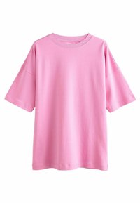 OVERSIZED LONGLINE - REGULAR FIT - Apdrukāts T-krekls - bright pink