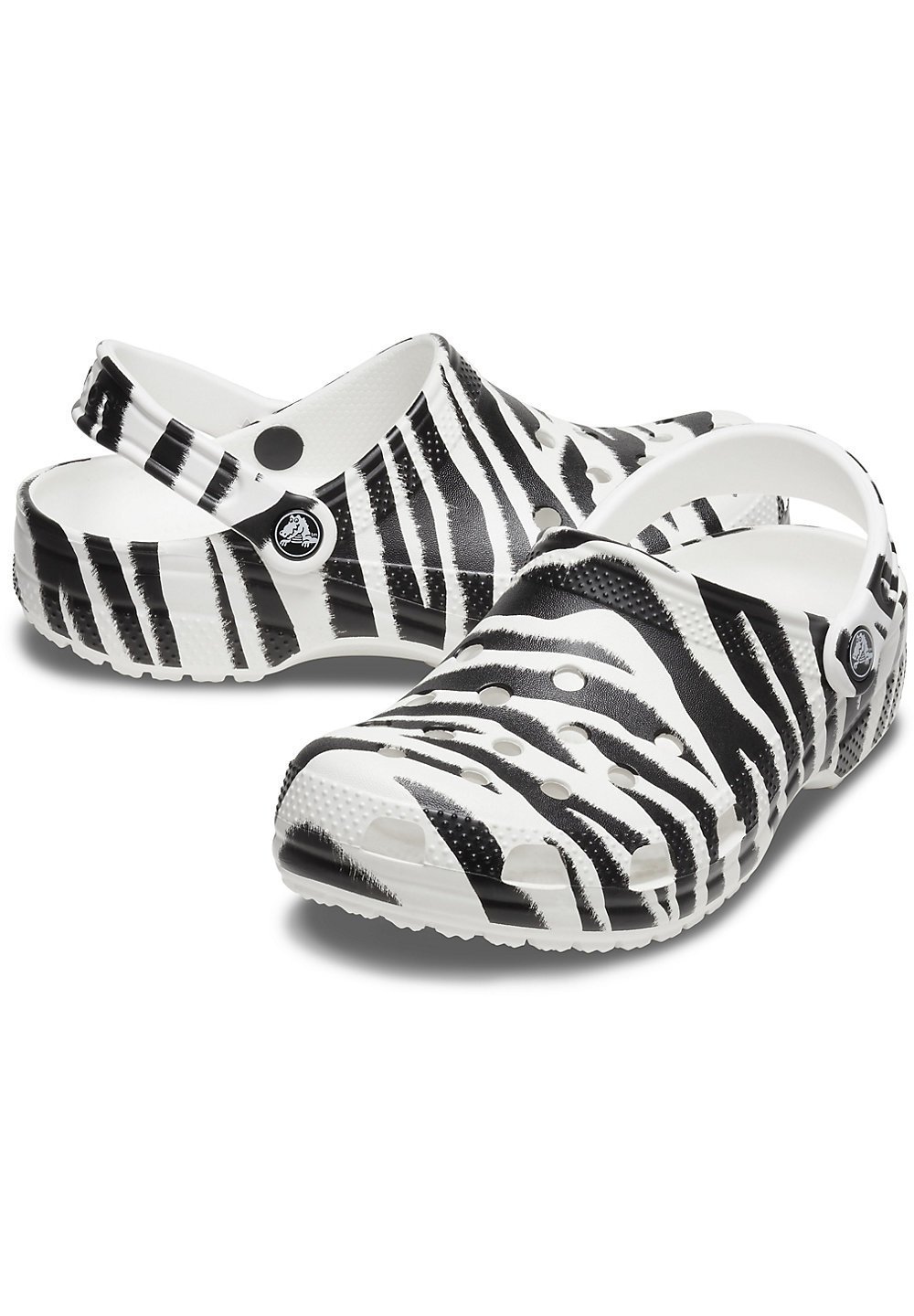 zebra crocs with fur