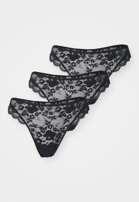 BRIEF THONG 3 PACK​ - String - black
