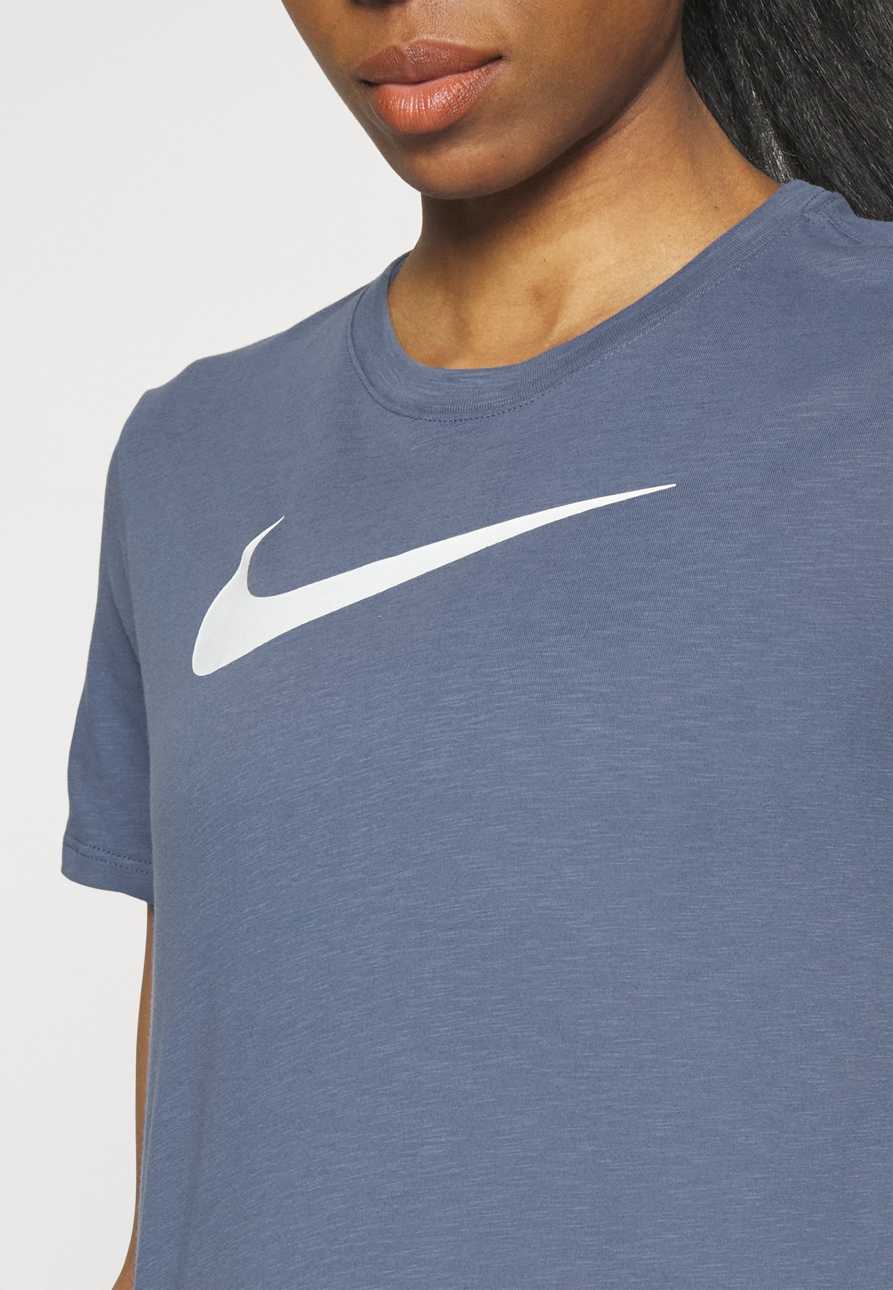 diffused blue nike shirt