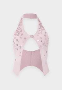 BUTTON HALTER TOP  - Top - pink