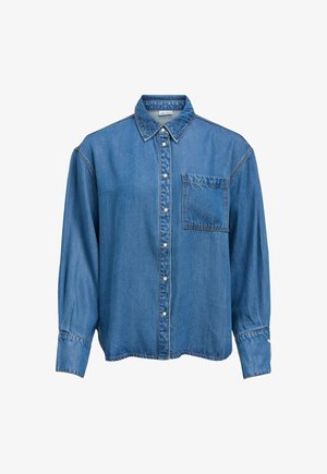 Object, DENIM SHIRT POCKET DETAIL - Chemisier - medium blue denim