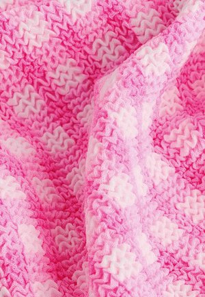 Next Bikinio apatinė dalis - pink white crinkle gingham