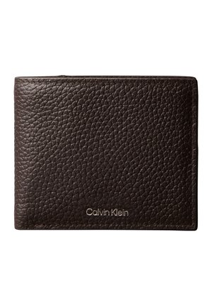 Calvin Klein FOIL EMBOSS BILL FOLD - Πορτοφόλι - dark brown