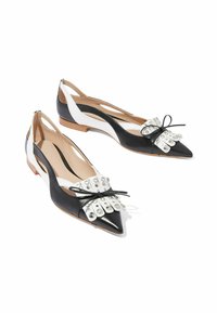 Scarosso SPICY WILD - Ballerine - black and white calf