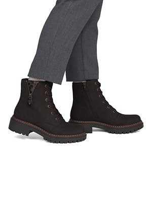 Rieker, RIEKER BIKER BOOTS 72617 - Platform ankle boots - brown