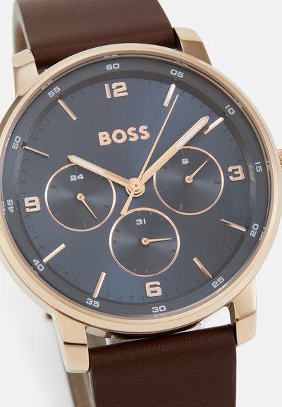 BOSS CONTENDER - Montre - brown/blue