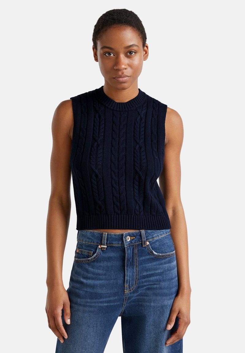 Sweter Color United Colors of Benetton - Sweter/niebieski - Zalando.pl