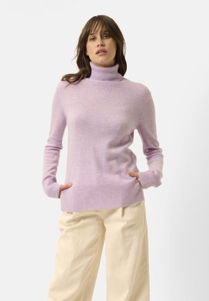COL ROULÉ - Svetr - mottled mauve