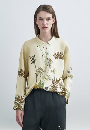 FAIZA - Blúzka so zapínaním na gombíky - creme