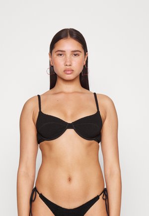 NICE WIRE BUBBLE BRA - Bikini pezzo sopra - black