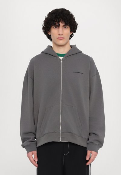 Holzweiler OMEN FLORA ZIP HOODIE UNISEX - Zip-up sweatshirt - grey