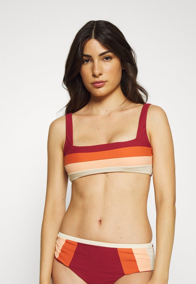 DAYS BLOCK BRA - Bikini top - maroon