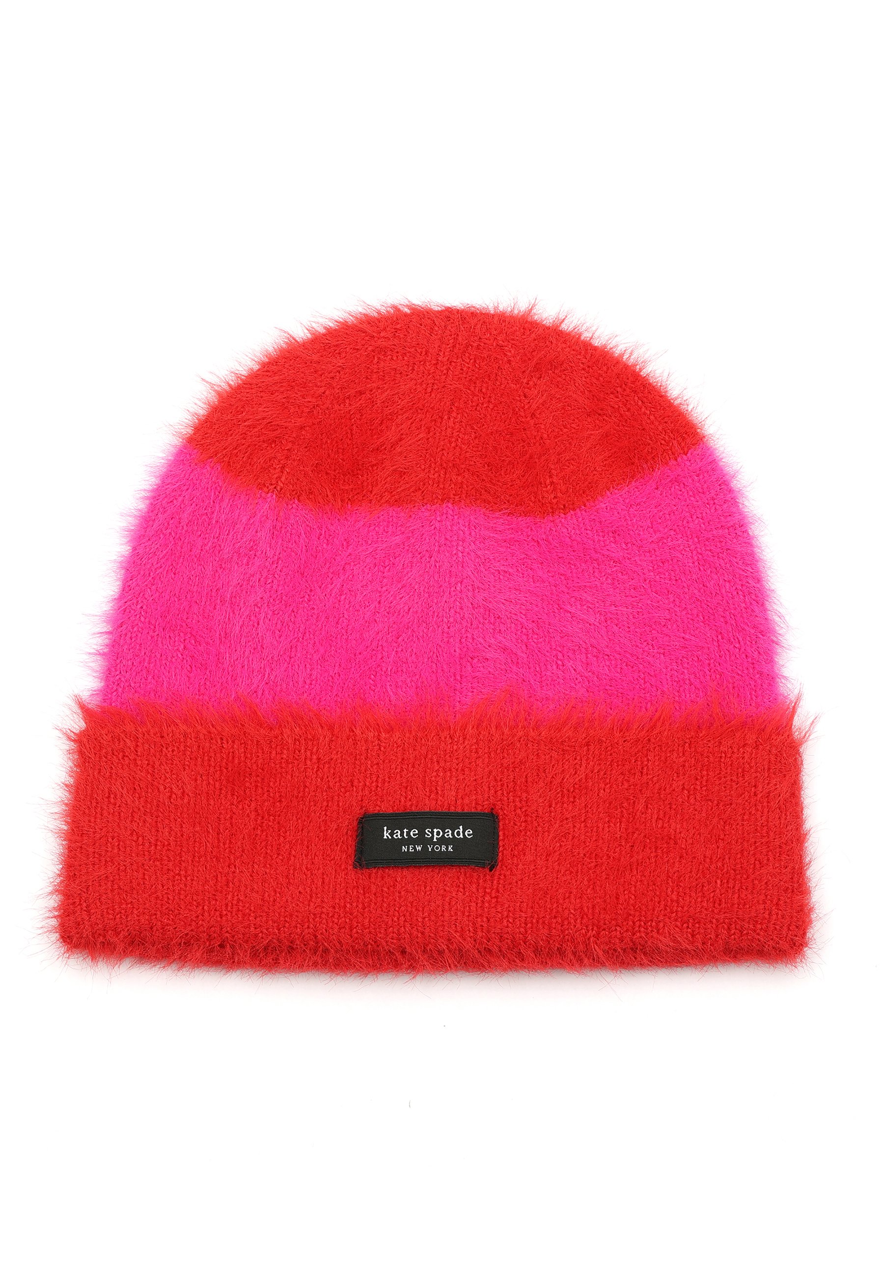Kate Spade red and pink beanie. NWT Kate Spade Chenille Patch beanie and gloves | Mercari main image 3