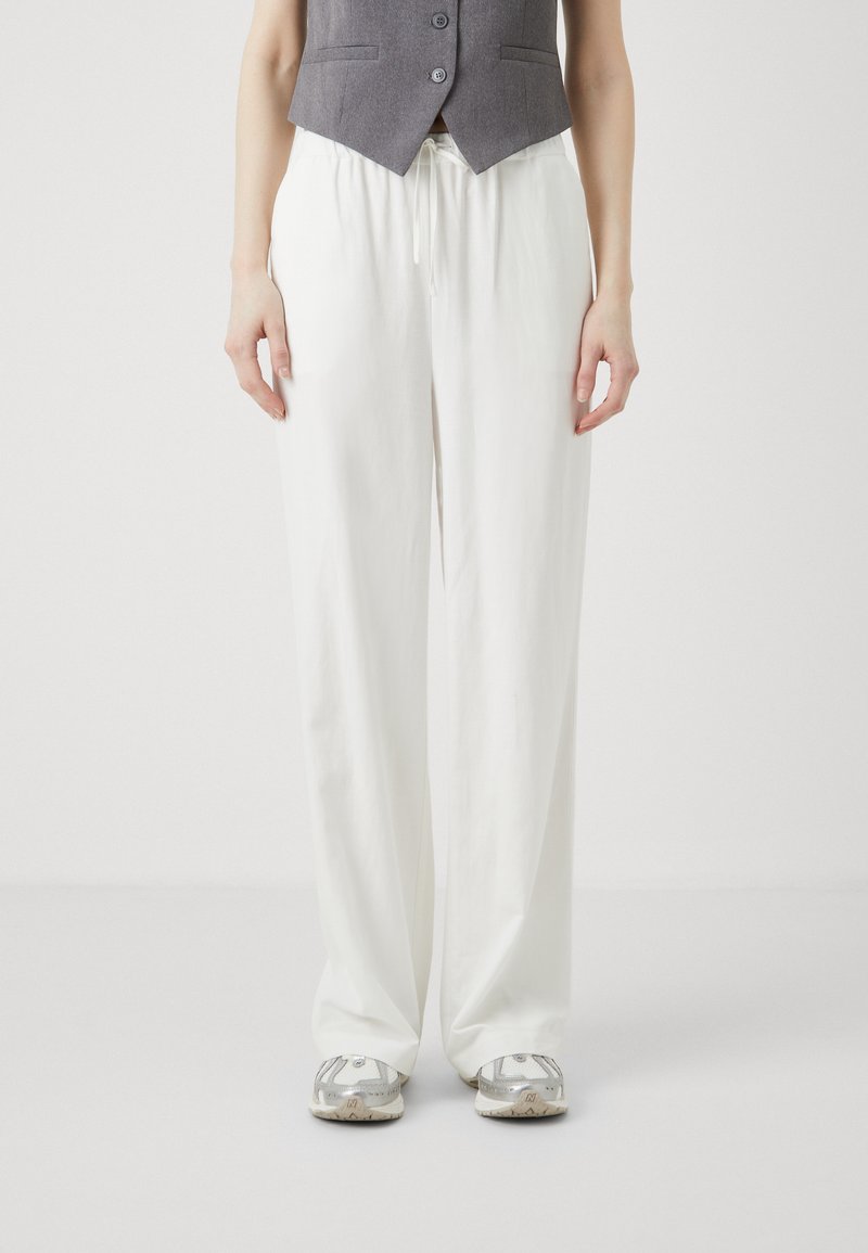 Even&Odd Tall LINEN BLEND - Püksid - off-white