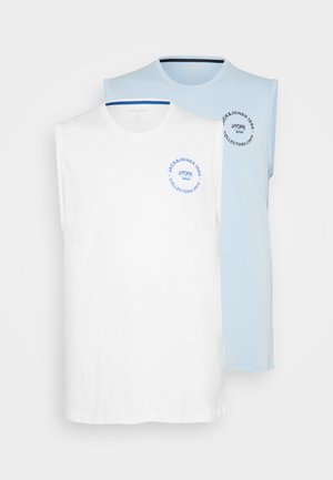 JJSIMON 2 PACK - Top - light blue/white