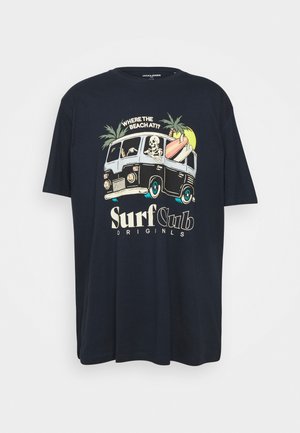 JORSUMMERSKULL TEE CREW NECK - T-shirt med print - navy blazer