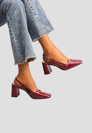 À CARRÉ - Escarpins - wine