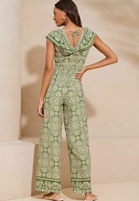 Lipsy PETITE FIT - PRINTED WIDE LEG - Overal - green