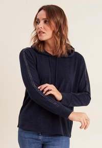 Breal Felpa con cappuccio - bleu marine