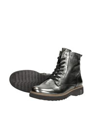 Waldläufer KITOMI - Enkellaarsjes met plateauzool - zilver