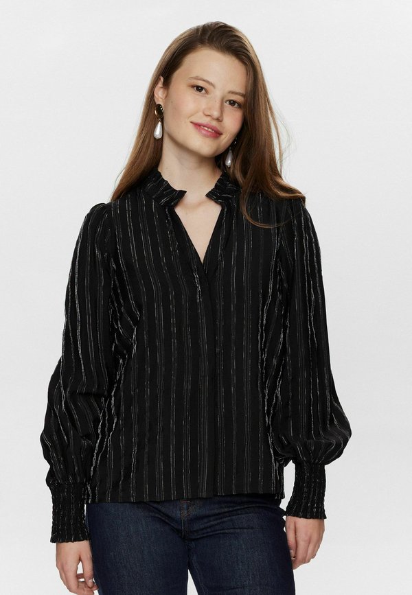 NUALINA - Hemdbluse - caviar